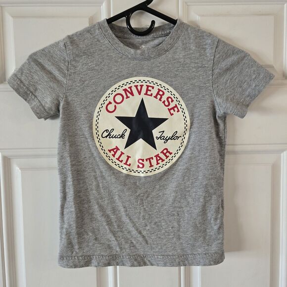 Boy's Short Sleeve Converse Chuck Taylor All Star Jersey T-Shirt Sz 6 Medium - Picture 1 of 4